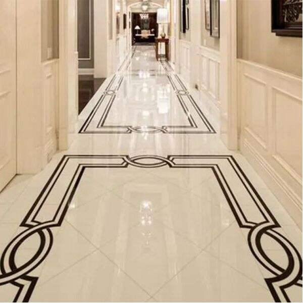 Waterjet Marble Medallion flooring tile for Hotel Corridor manufacture