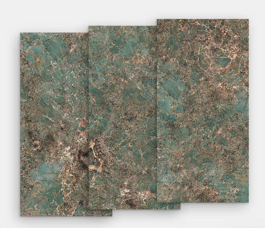 Honed Bookmatch Amazon Green Quartzite Thickness 18MM for Bathroom Walling manufacture
