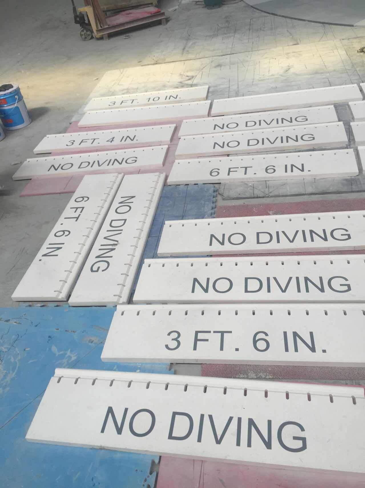 Beige Marble Swimming Copings manufacture