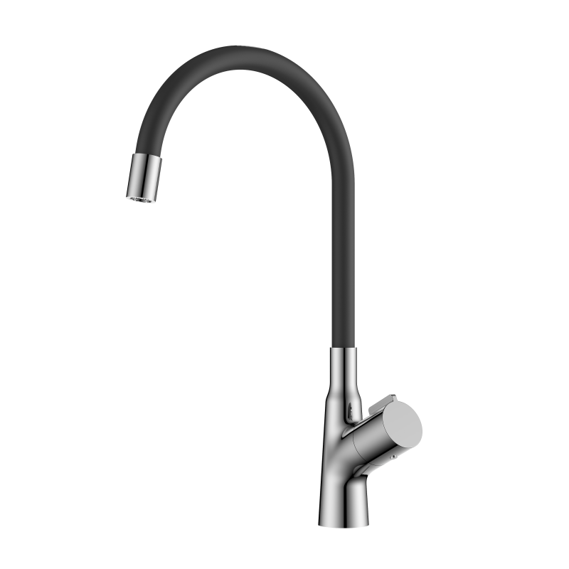 Fly Series 1LN020200 Best Single Handle Brass Faucet for Kitchen with Pull Down Sprayer and Hot Cold Water Mixer Gold