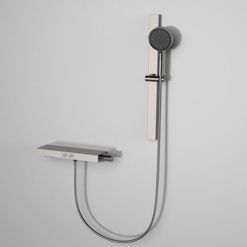 Xingrui Series 1LU240601 2 Function Complete Brass Bath Shower Mixer Set with  Rain Rainfall Faucet for Modern Bathroom Gold