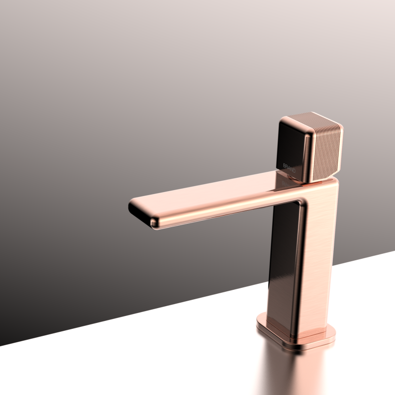 Xingbo series 1XB600100 Luxury Brass Wash Basin Mixer Single Hole Deck Mounted Bathroom Faucet Design Gun Grey 