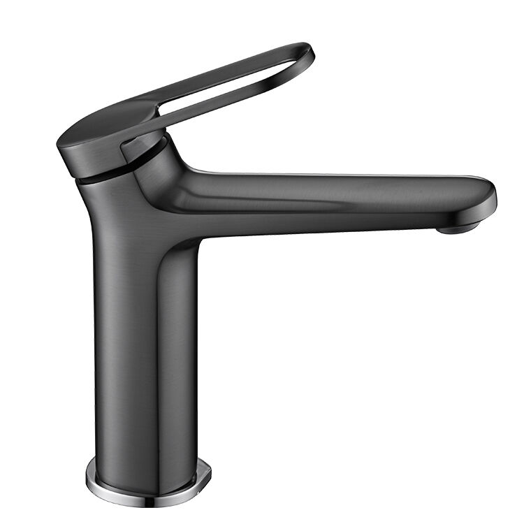 Sun Series 1LN130100 Luxury Brass Single Hole Mixer Tap Deck Mounted for Bathroom Wash Basin Sink Gold 