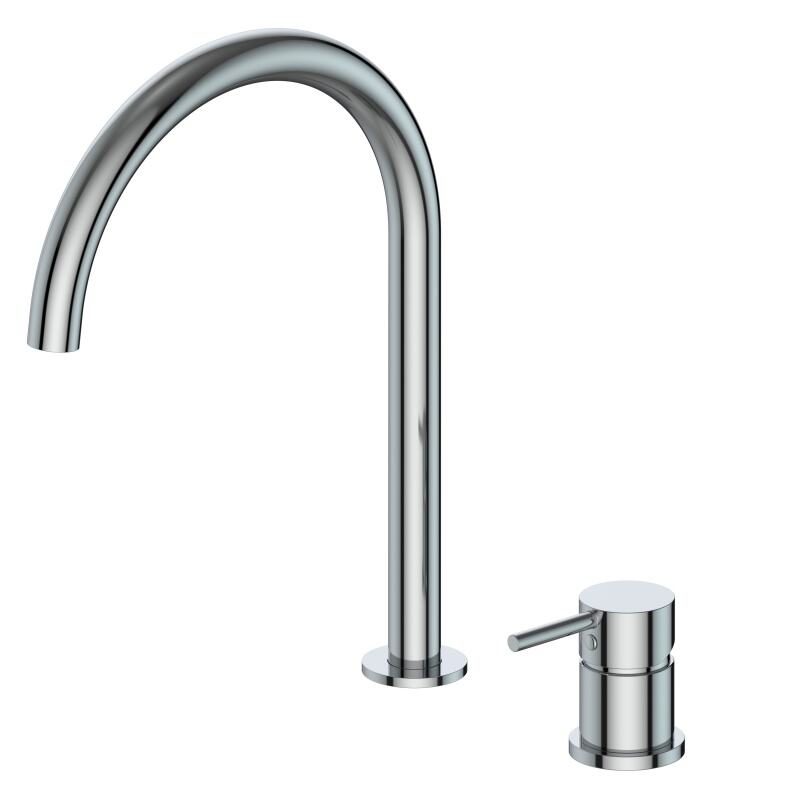 Maibao Series 1LN610311 Water-Saving Brass Two Holes Mixer Tap for Bathroom Wash Basin and Vanity Gun Grey