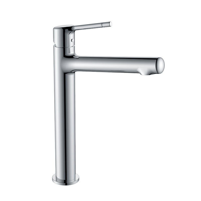 Fly Series 1LN040101 Easy Install Deck Mounted Brass Faucet Single Hole Bathroom Sink Water Mixer Black