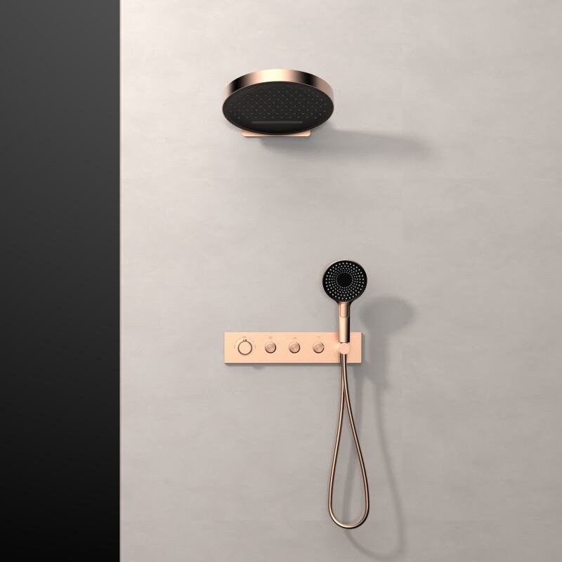 Sekko series 1SE500710 Premium Conceal Valve Brass Mixer Set for Rainfall and Waterfall Shower System in Bathroom Chrome