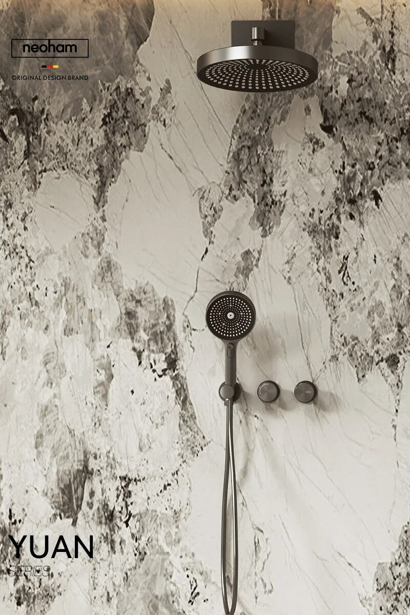 The High-end Feel of The Bathroom Is Given by The COOBATH Yuan Series Concealed Shower Head.3