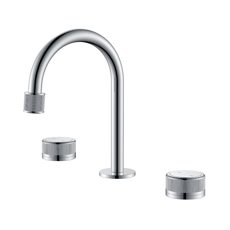 Fly Series 1LN050106 Solid Brass Construction 3 Holes Bathroom Faucet with Deck Mounted Basin Mixer Chrome