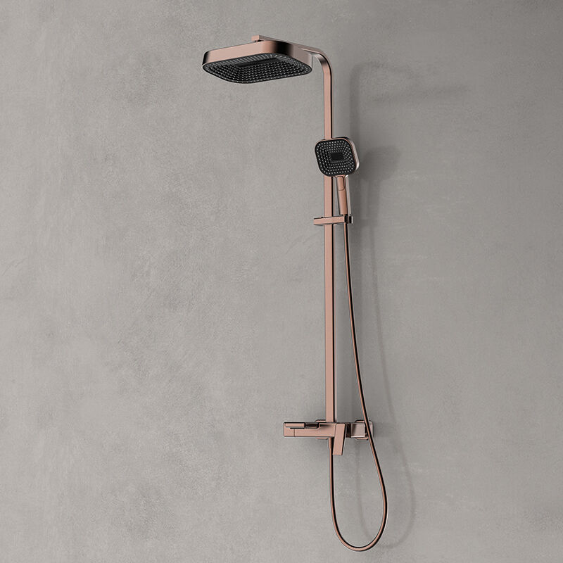 Xingbo series 1XB500600 3 Function Durable Brass Bath  Rain Rainfall Shower Faucet Set Mixer Complete Kit for Bathroom Gold