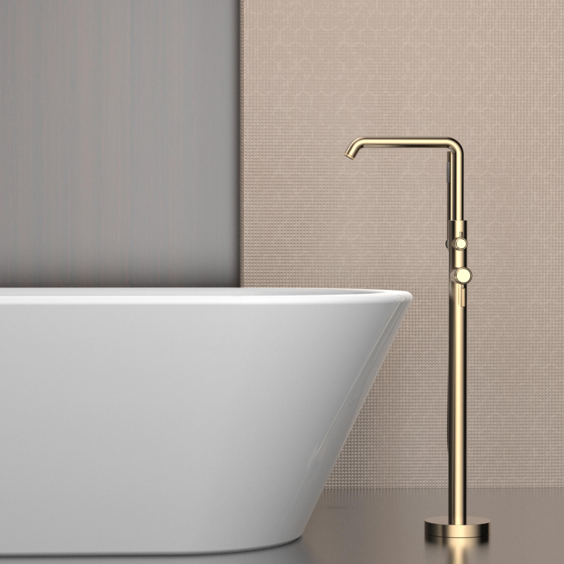 Parsons Series 1PS500901 Shower Mixer and Brass Freestanding Bath Faucet Set for Luxury Bathtub Black