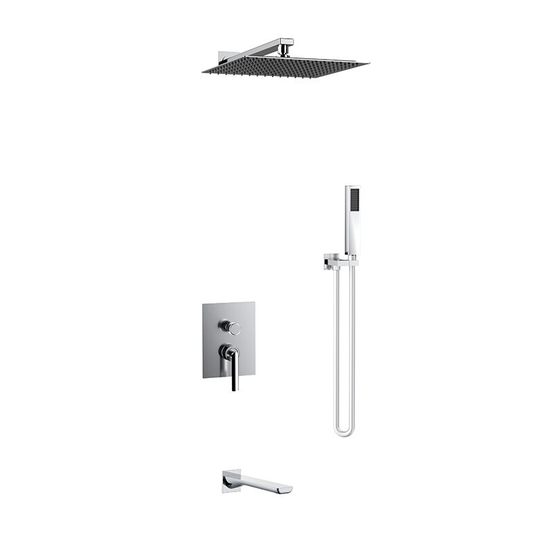 Mairui Series 1LN550303 All-in-One Bathroom Spa Set Concealed Brass Mixer Rainfall Shower Waterfall Fixtures Gold