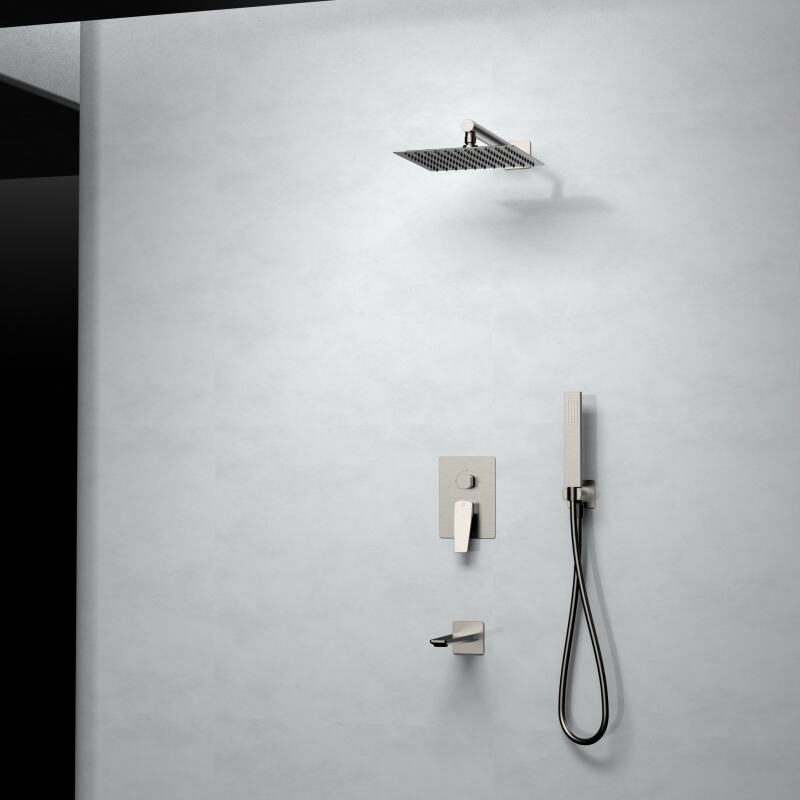 Nuoya Series 1NY500702 Premium Brass Conceal Valve for Rain Shower System and Waterfall Spout in Bathroom Spa Gun Grey