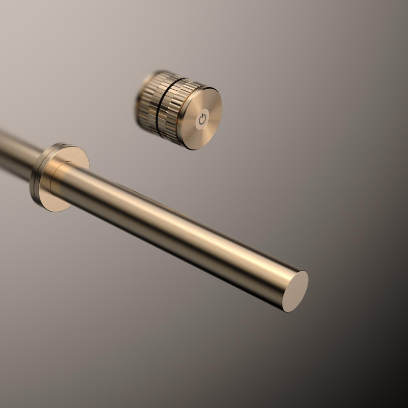 Haohan Series 1HN500200 Ceramic Valve Brass Bathroom Faucet 2 Holes Wall Mounted Basin Mixer Tap Black 