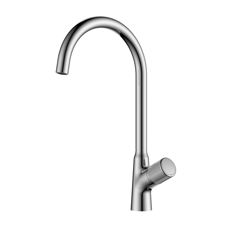 Fly Series 1LN020201 Brass Kitchen Sink Faucet with Pull Out Spray Mixer and 360 Degree Rotation Flexible Design Chrome