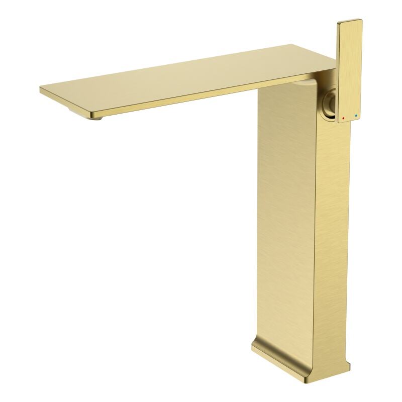 Peiluo Series 1LP590112 Lead-Free Brass Single Handle Mixer for Bathroom Wash Basin Deck Mounted Faucet Gold
