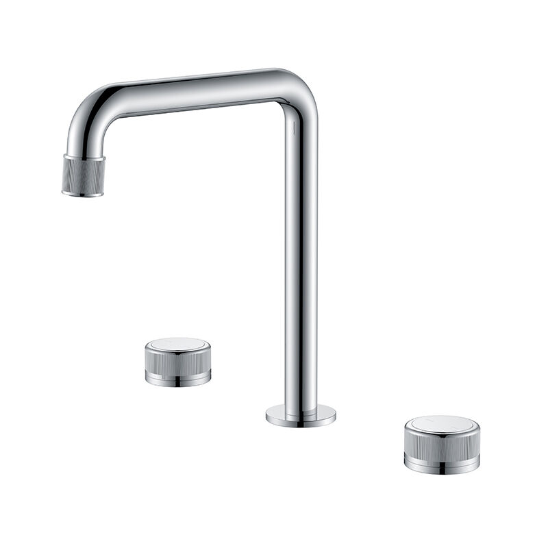 Fly Series 1LN050104 Professional Grade Brass Water Mixer for 3 Holes Bathroom Sink Installation Black