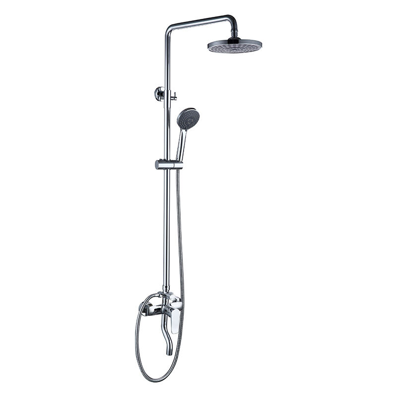 LE660204 Complete Brass Bath  Rainfall Shower Faucet Set Mixer Kit with All Accessories