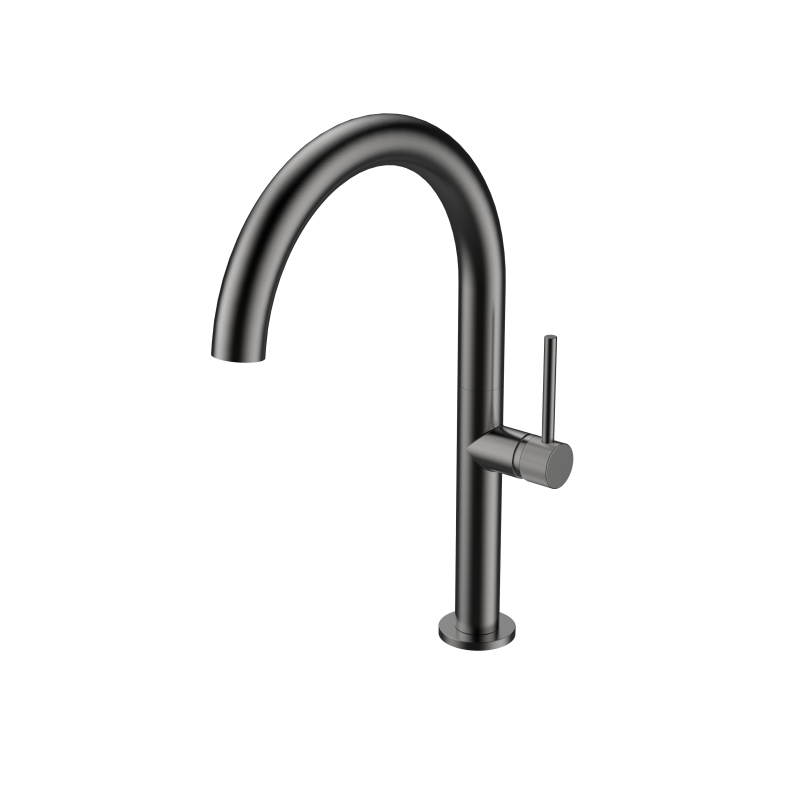 NewCool Series 1LN740109 Wholesale Brushed Gold Finish Brass Single Handle Faucet for Bathroom Wash Basin Sink Rose Gold 