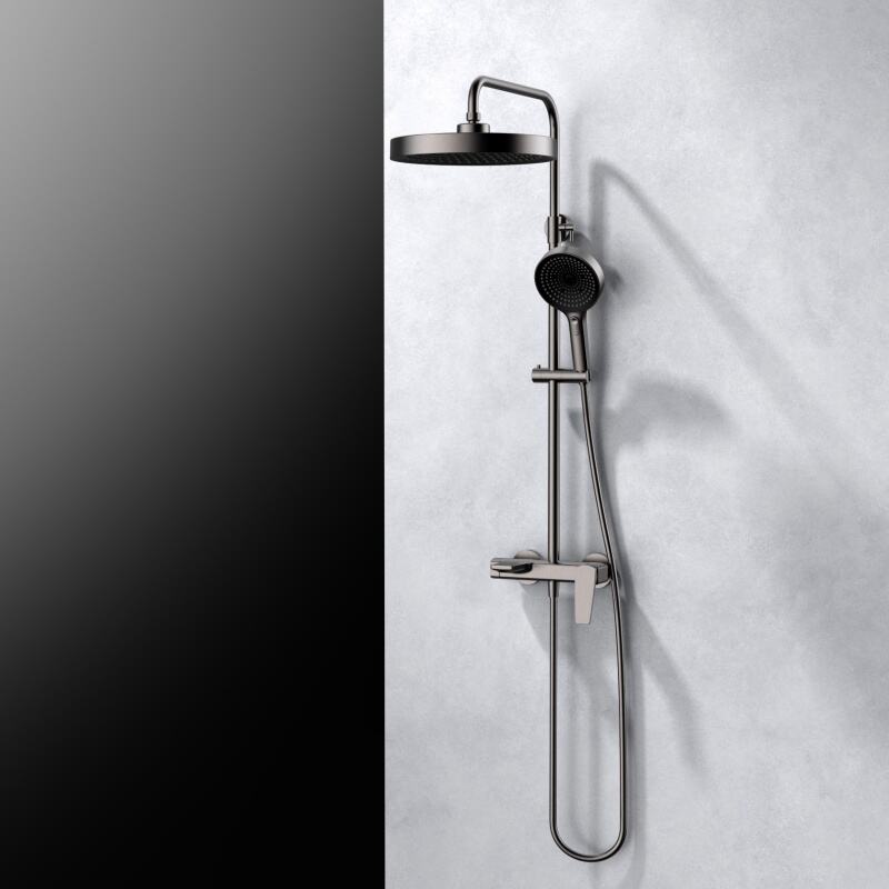 Nuoya Series 1NY500600 3 Function  Wholesale Anti-Corrosion Brass Bath Rain Rainfall Shower Faucet Set Mixer Complete Kit Chrome