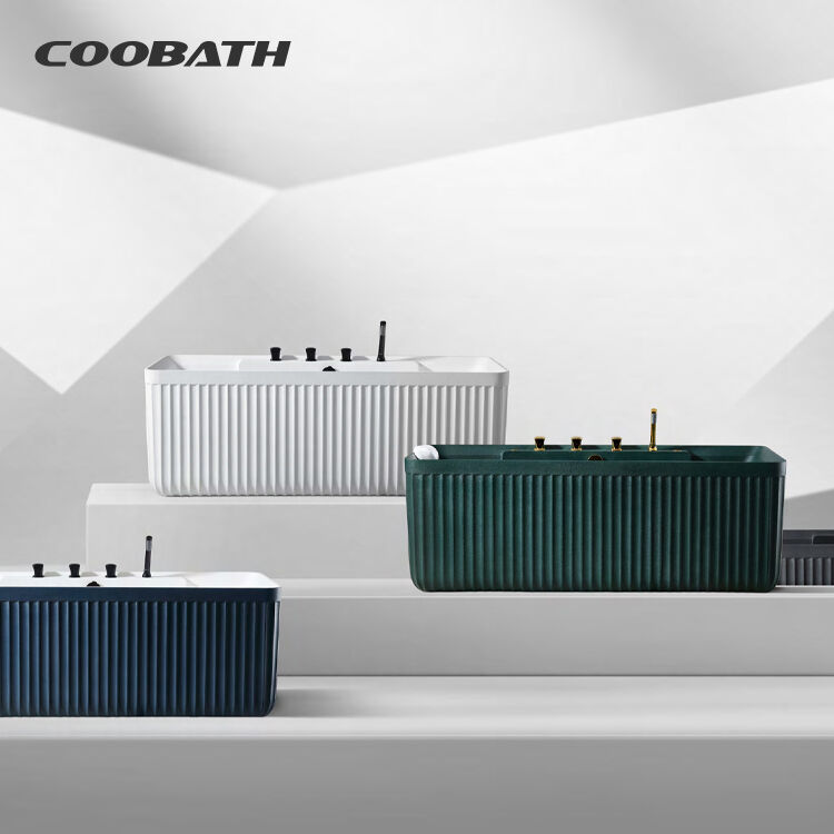 D005AP Modern Free Standing Soaking Tub Acrylic Material for Relaxing Bathroom Spa