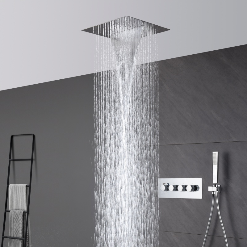 What makes a concealed shower suitable for high-end projects?