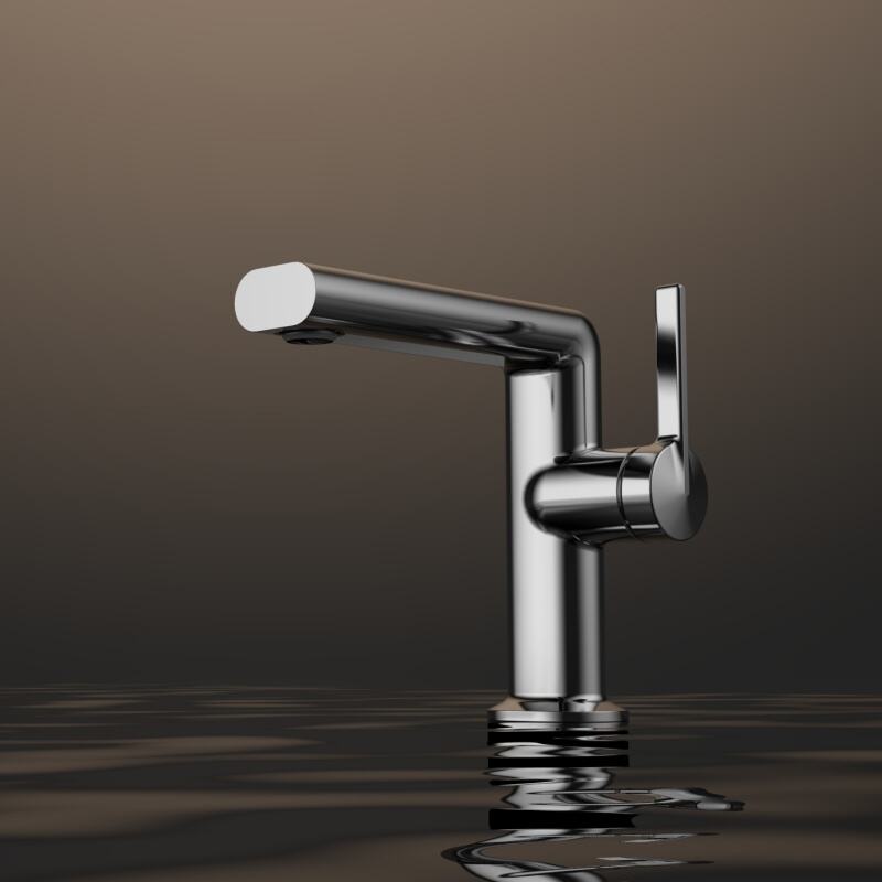 Kaidy series 1KD500100 Luxury Brass Single Hole Mixer Tap Deck Mounted for Bathroom Wash Basin Sink Chrome 