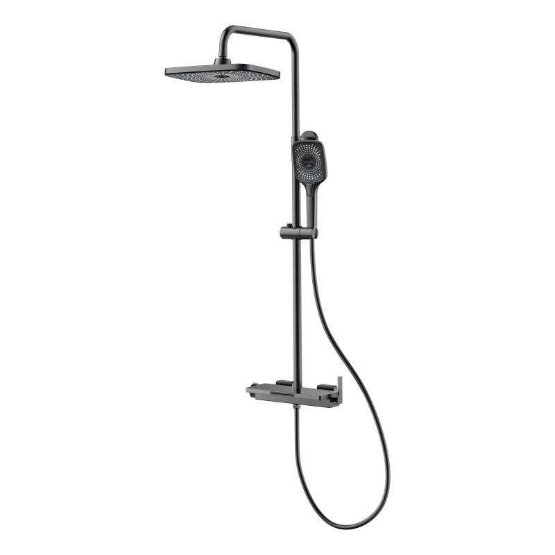 Peiluo Series 1LP590300 Hot Sell Modern Design Complete Brass Bath Rain Shower Faucet Set Mixer Kit 2026 Chrome