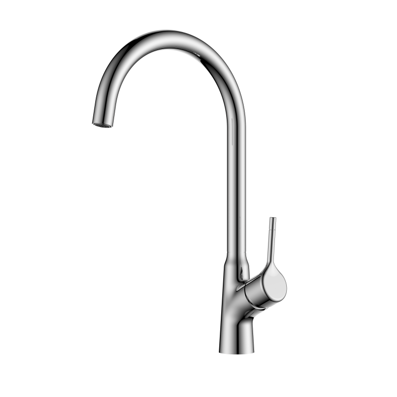 Fly Series 1LN030200 High Quality Brass Kitchen Faucet Single Handle with Sprayer and Flexible Gun Grey