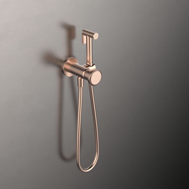 Sekko series 1SE500800 Contemporary Brass Bathtub Handheld Shower Wall Mounted Tub Shower Mixer Brushed Gold