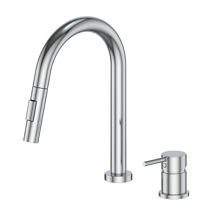 Maibao Series 1LN610313 Solid Brass Construction 2 Holes Bathroom Faucet with Deck Mounted Basin Mixer Black