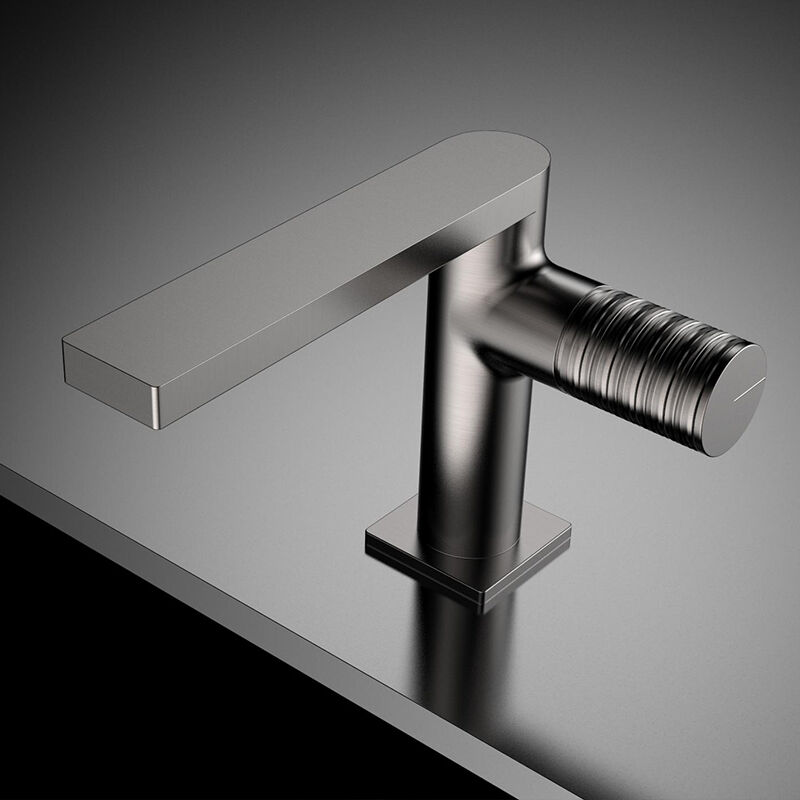 Xingrui Series  1LU240102 Modern Single Handle Brass Faucet for Bathroom Wash Basin Deck Mounted Installation Brushed Gold