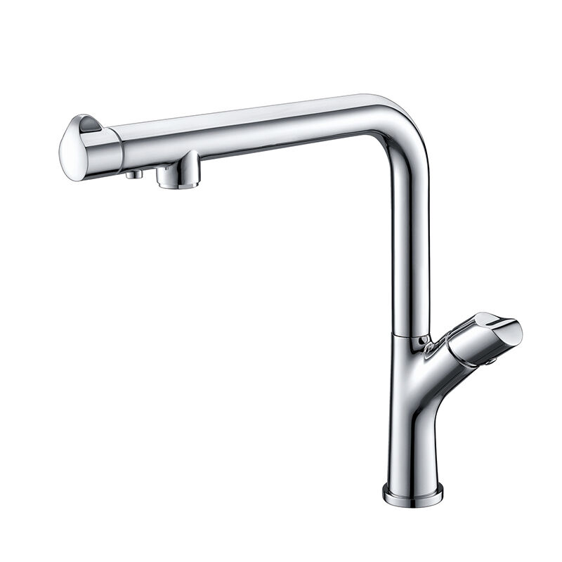 1LG260205 Kitchen Sink Brass Faucet with Pull Out Sprayer Flexible and 360 Rotation Mixer Tap Rose Gold