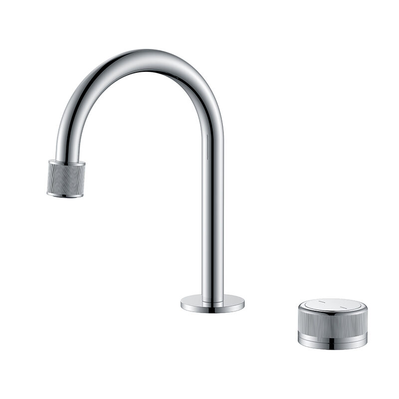 Fly Series 1LN050105 High-Quality Brass Cold and Hot Water Mixer Tap for Two Holes Bathroom Vanity Black
