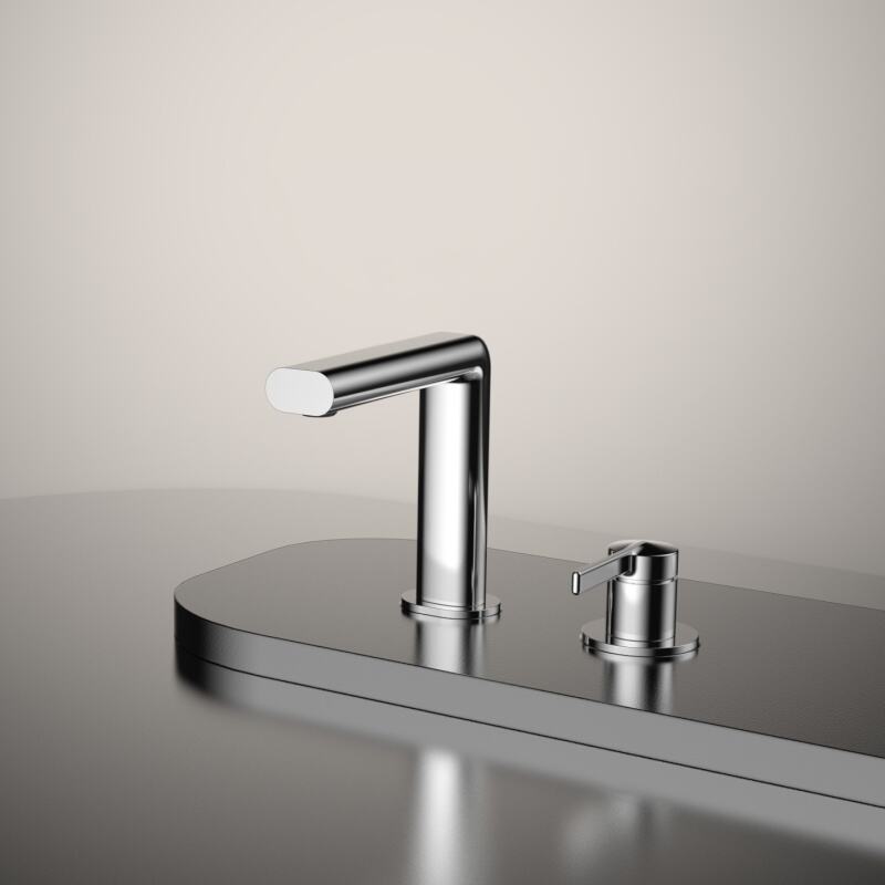 Kaidy series 1KD500102 High-Quality Brass Cold and Hot Water Mixer Tap for Two Holes Bathroom Vanity Black