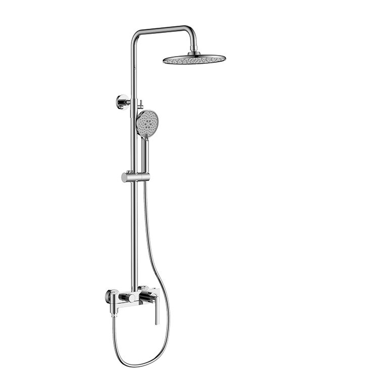Duruo Series 1LN780401 Wholesale Anti-Corrosion Brass Bath Rain Rainfall Shower Faucet Set Mixer Complete Kit  Gun Grey