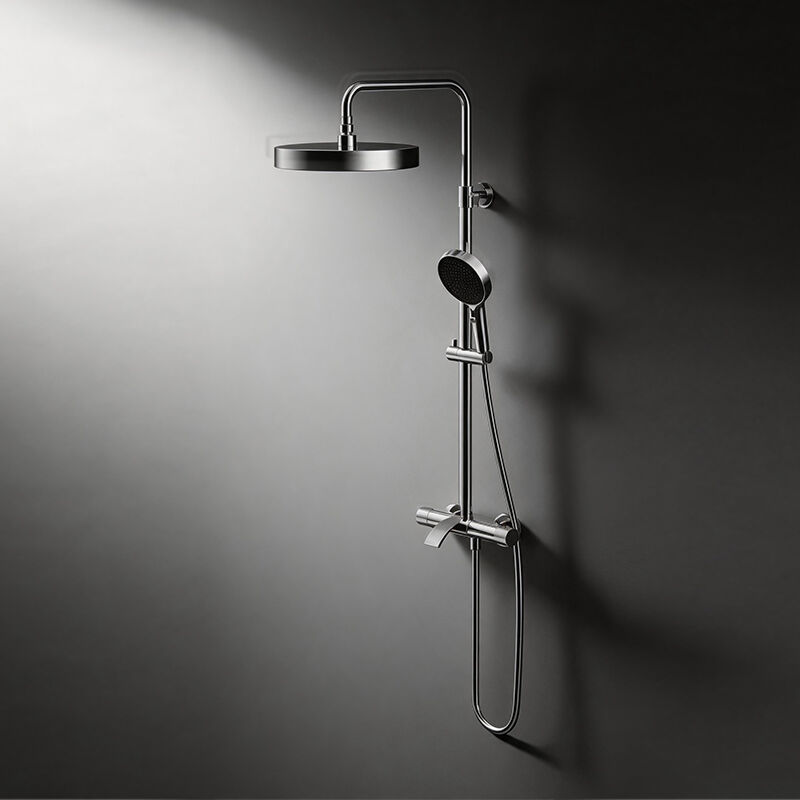 Tran Series 1LQ290305 High End Grade Elegant Wall Mounted Brass Rain Shower Faucet Mixer Set for Spa Bathroom