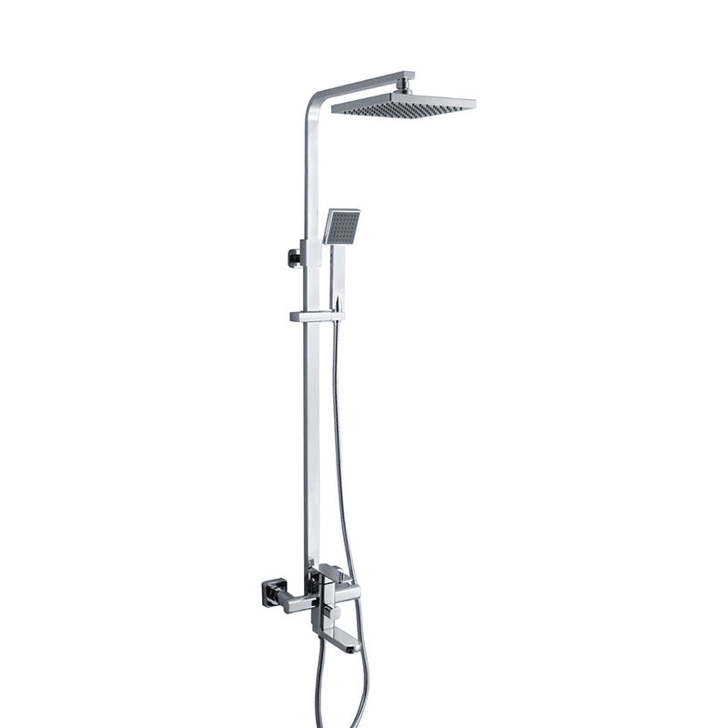 LE660202 Hot Sell Modern Design Complete Brass Bath Rain Shower Faucet Set Mixer Kit 2026