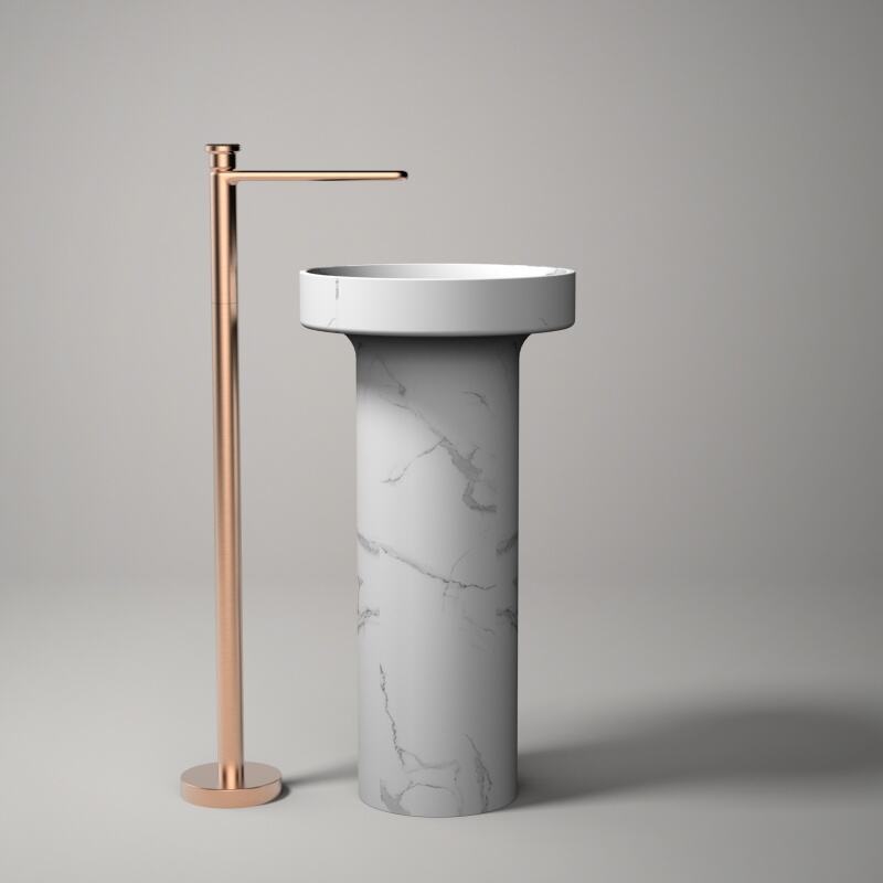 Sekko series 1SE500900 Wholesale Freestanding Brass Bath Tub Faucet Modern Bathroom Pedestal Basin Faucet