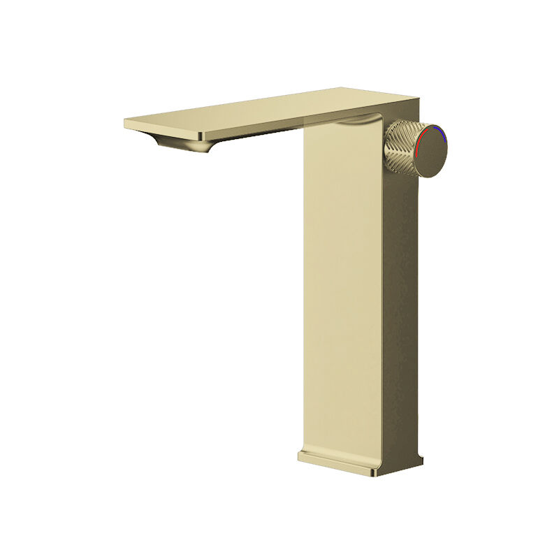 Peiluo Series 1LP590112 Sleek Deck Mounted Brass Faucet Single Handle Bathroom Basin Hot And Cold Water Mixer Gun Grey