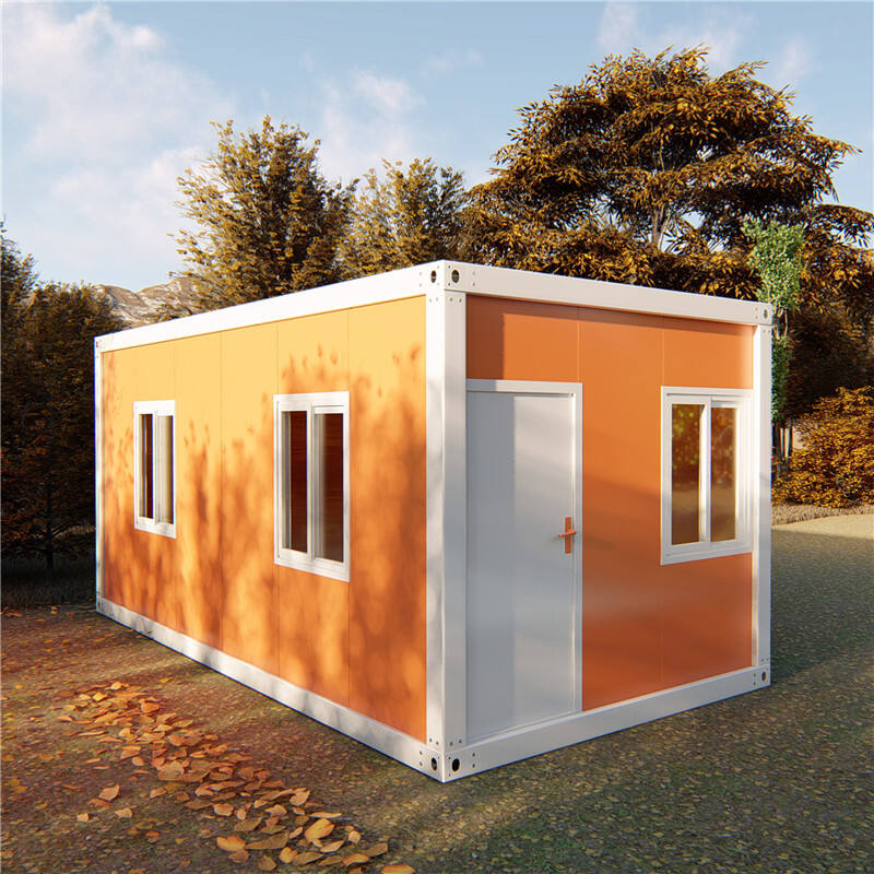 Flat Pack Container Prefabricated House Steel Container ກັບ Sandwich Panel ສໍາລັບການນໍາໃຊ້ສາງຫຼືດໍາລົງຊີວິດ