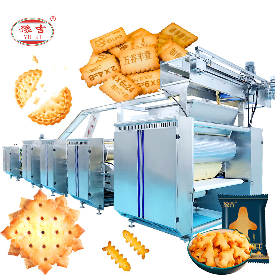 Linha de produção de biscoitos