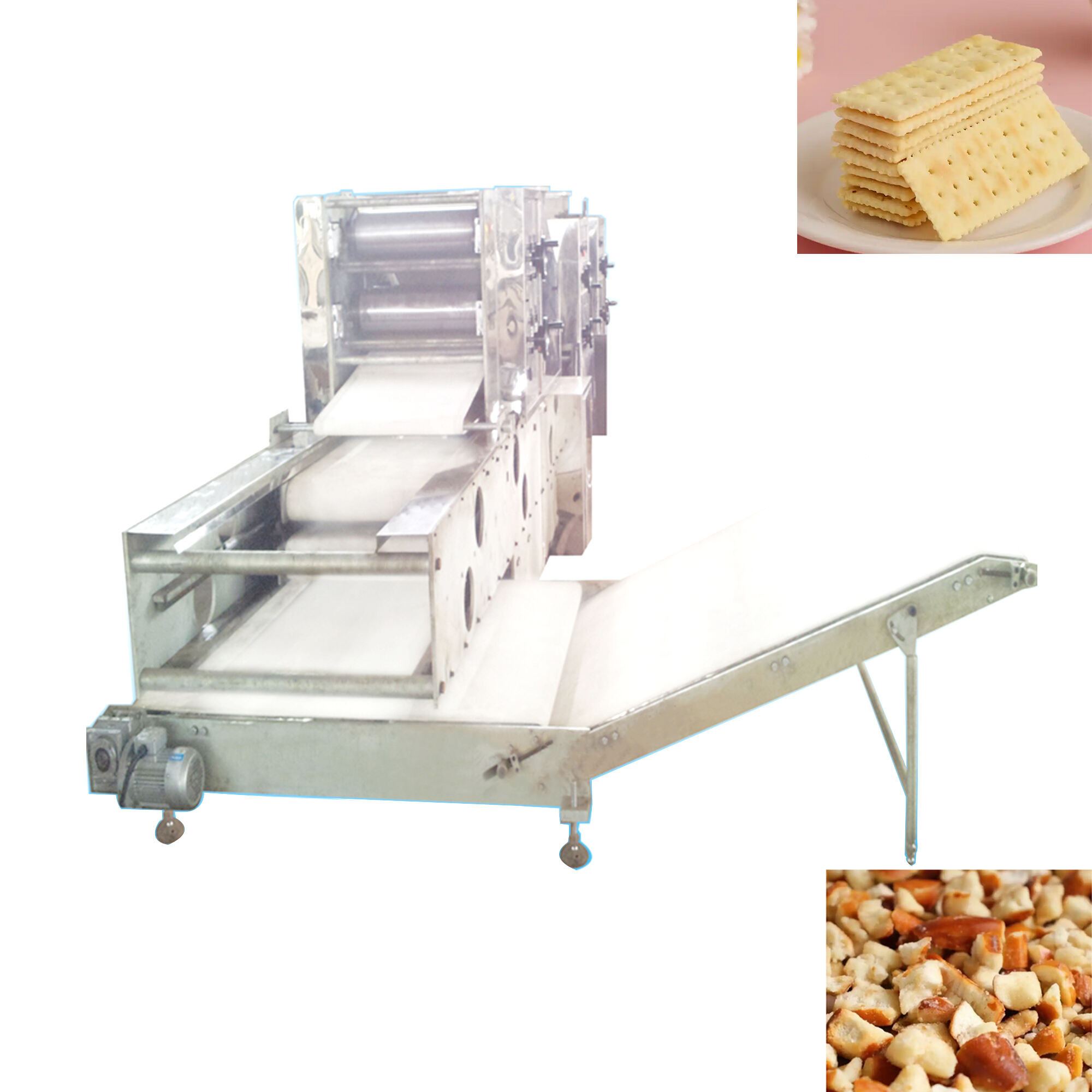 Stacker for biscuits and soda crackers