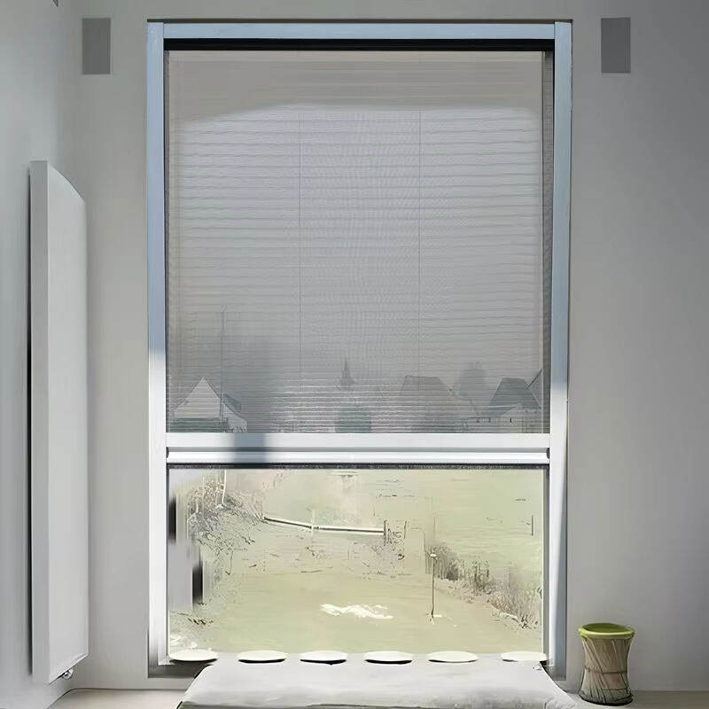 Dust-Proof Inscet Retractable Window Screen Folding Pleated Screen Window