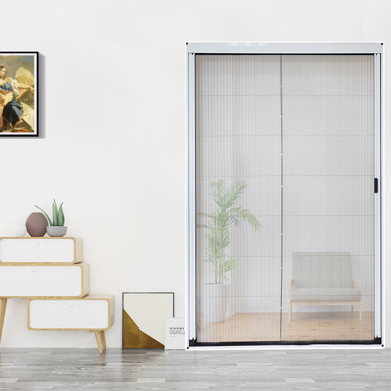 New option for trackless folding: trackless pleated screen door, unlocking dual freedom of space protection and cleaning