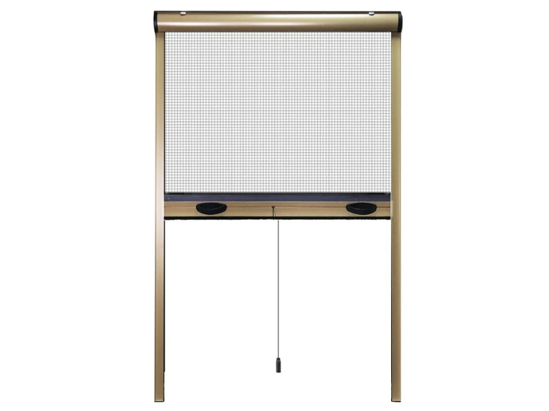 Wipe screen door mesh with a soft brush to remove dust.