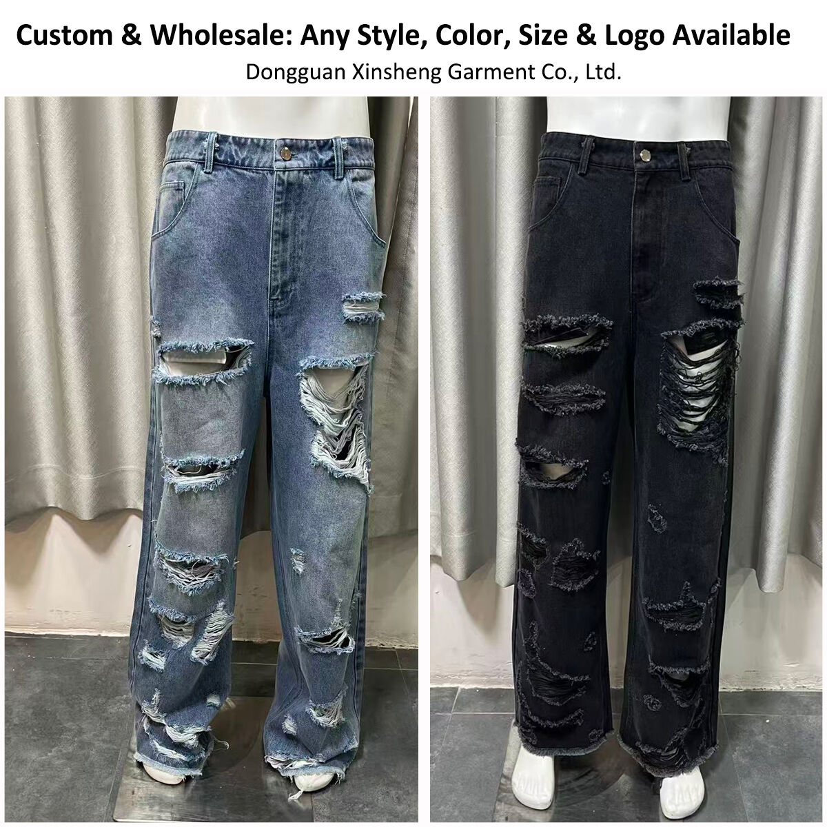 Por qué los jeans rotos y holgados destacan en la moda masculina