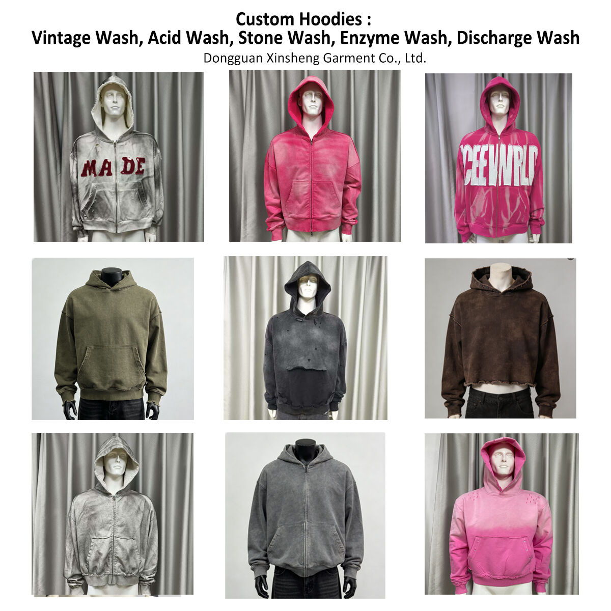 Maksimer din stil med overdimensionerede acid wash-hoodier