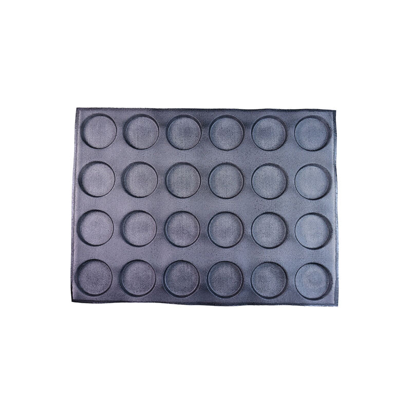 24 캐비티 600x800x23mm 햄버거 번 팬 실리콘 빵 형틀