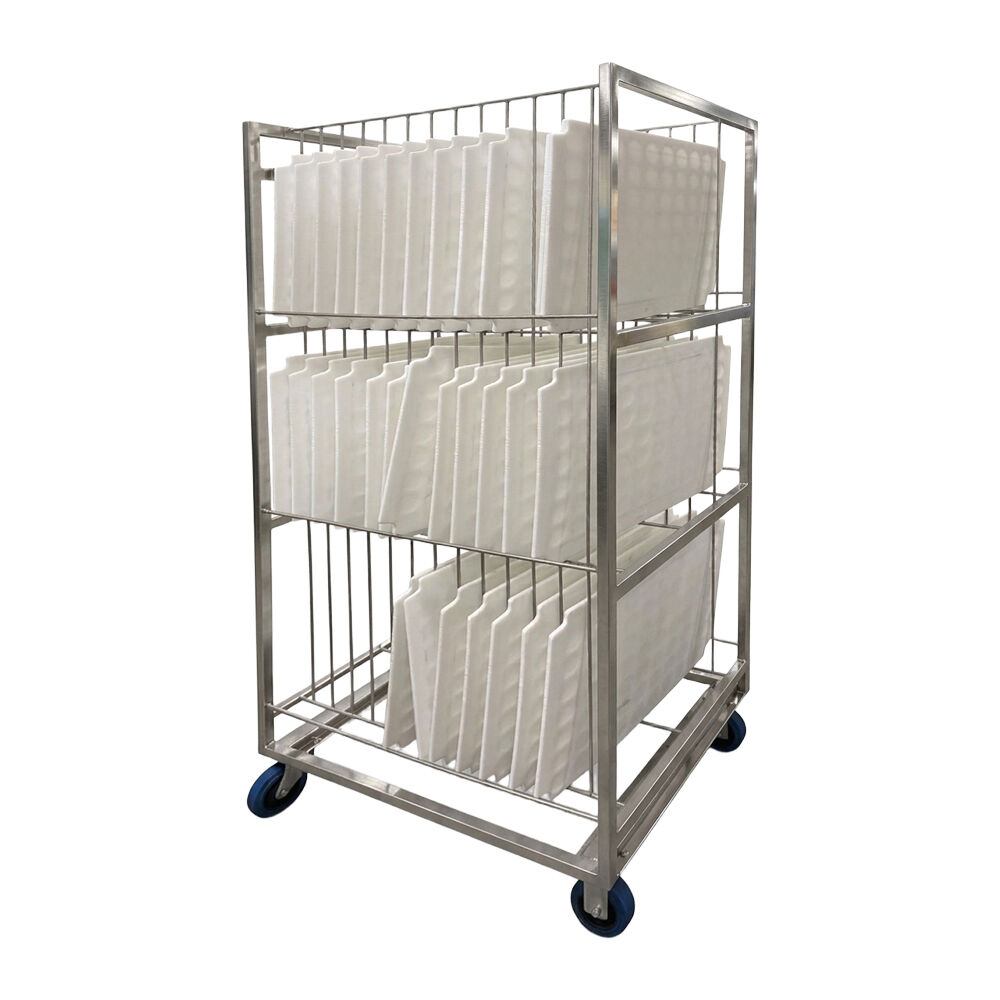 1200x650x1850mm Baking Tray Washing Trolley