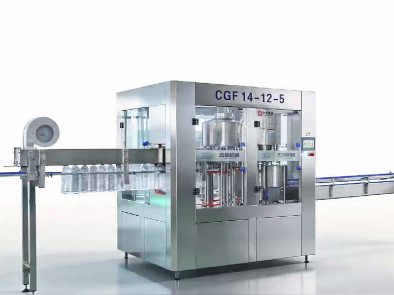 Màquina de farciment d'aigua embotellada, màquina de farciment de 4000 ampolles per hora, gasificada